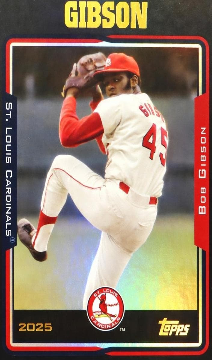 Bob Gibson 2025 topps Topps Archives