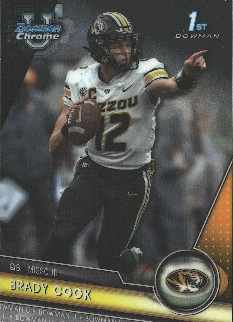 Brady Cook 2023 bowman Chrome University