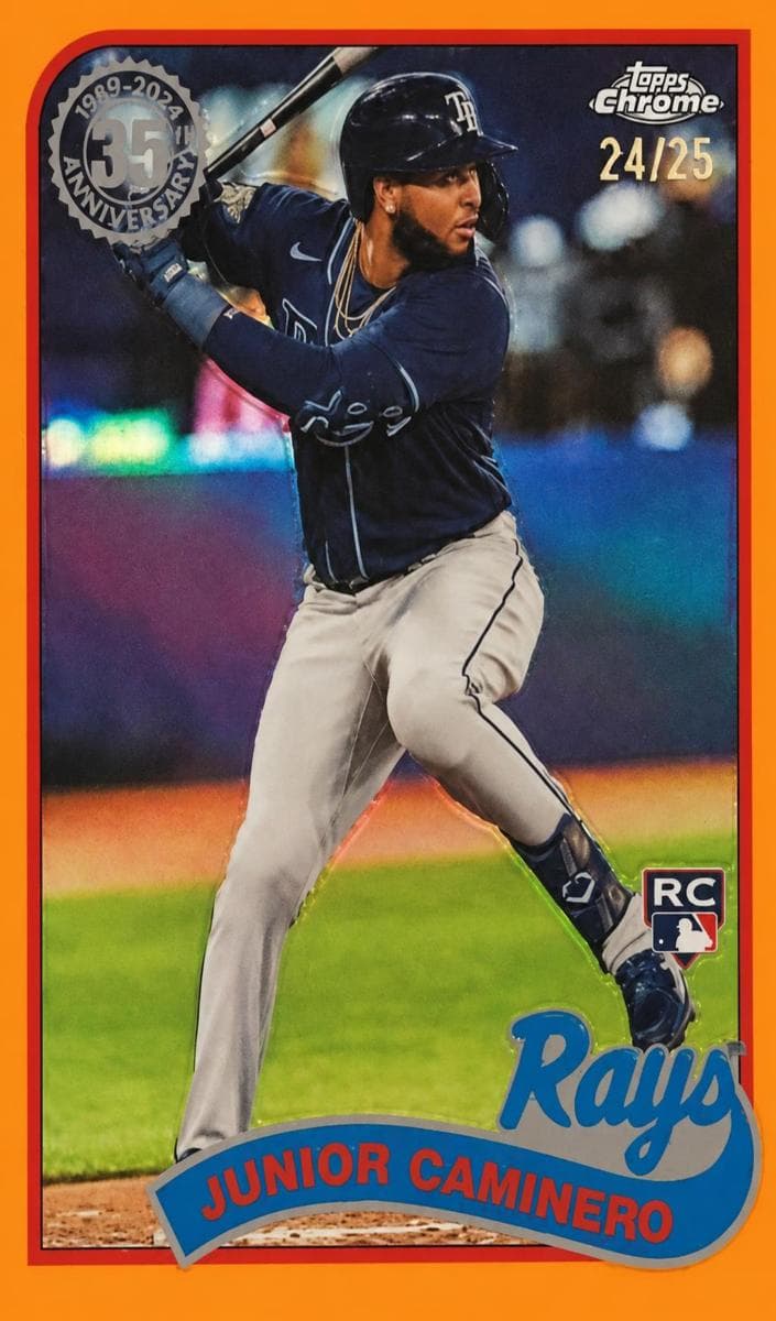 Junior Caminero 2024 topps Topps Chrome