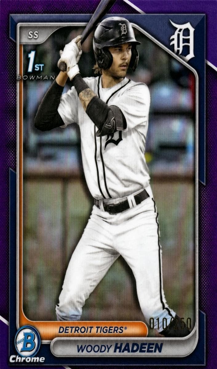 Woody Hadeen trading card