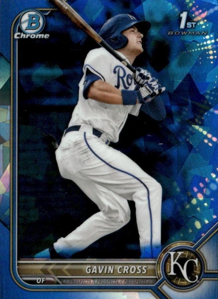 Gavin Cross 2022 bowman Draft Sapphire Chrome