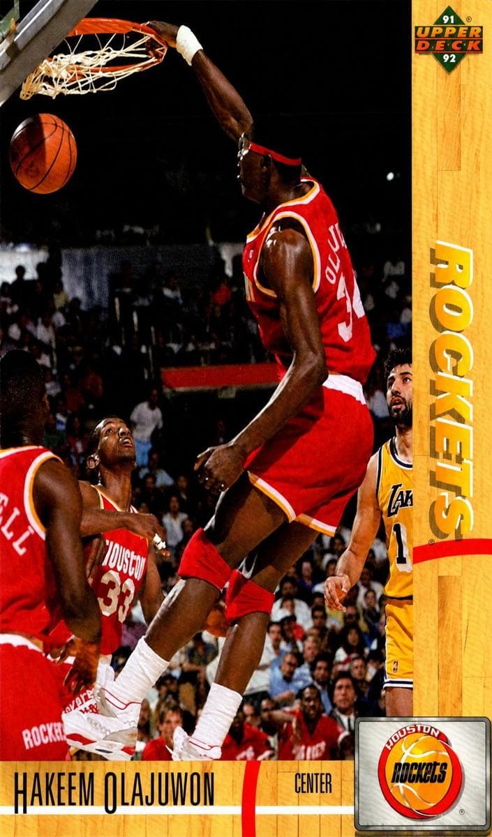 Hakeem Olajuwon 1991 upper-deck International