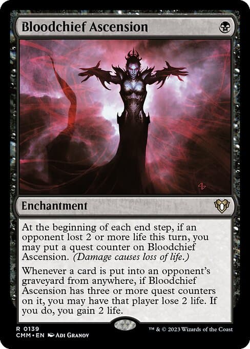 Bloodchief Ascension 2023 Magic: The Gathering Commander Masters Borderless Foil