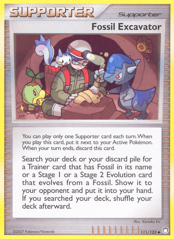 Fossil Excavator 2007 Pokemon Mysterious Treasures