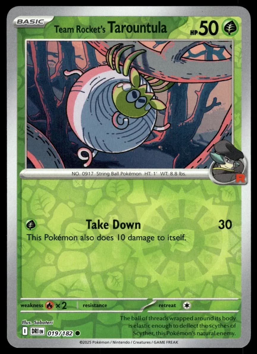 Team Rocket's Tarountula #19