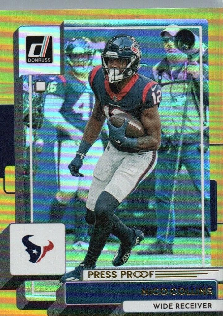 Nico Collins 2022 panini Donruss