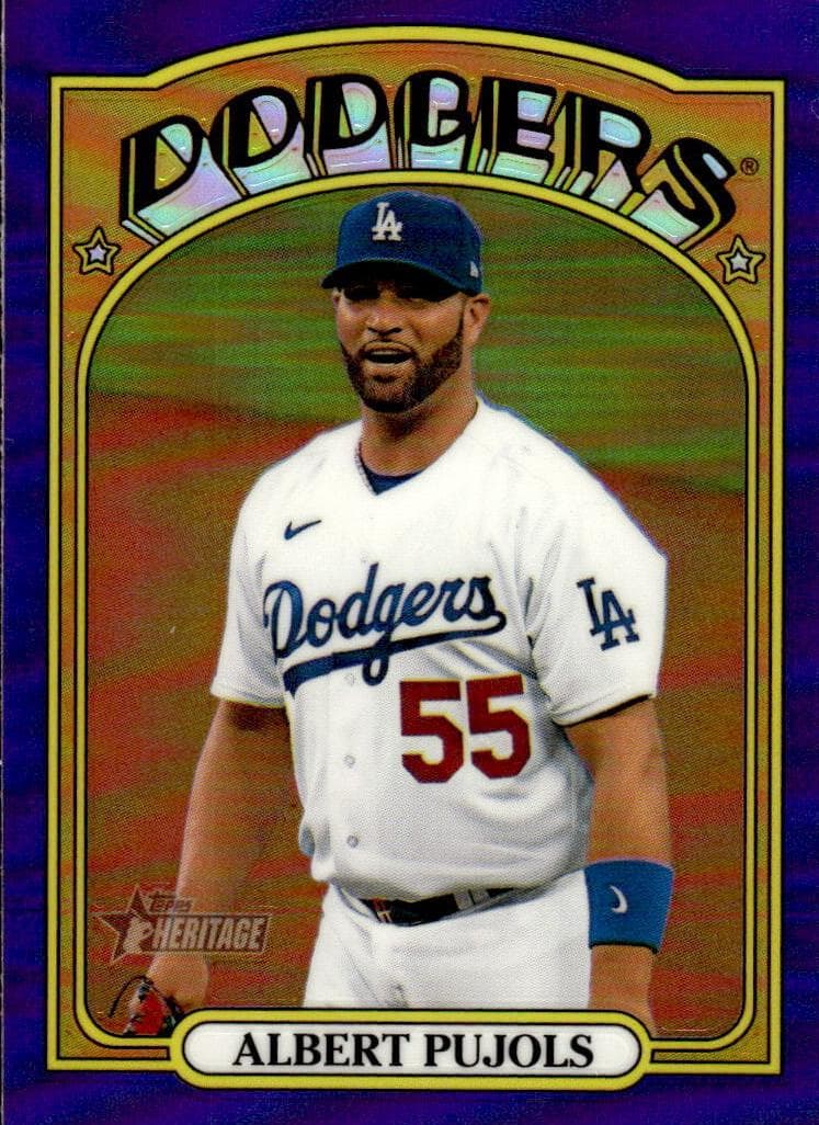 Albert Pujols 2021 topps Topps Heritage