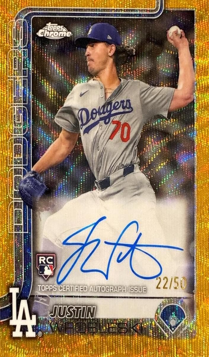 Justin Wrobleski 2025 topps Topps Chrome Update