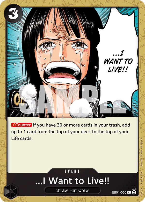 ...I Want to Live!! 2024 One Piece Extra Booster Memorial Collection