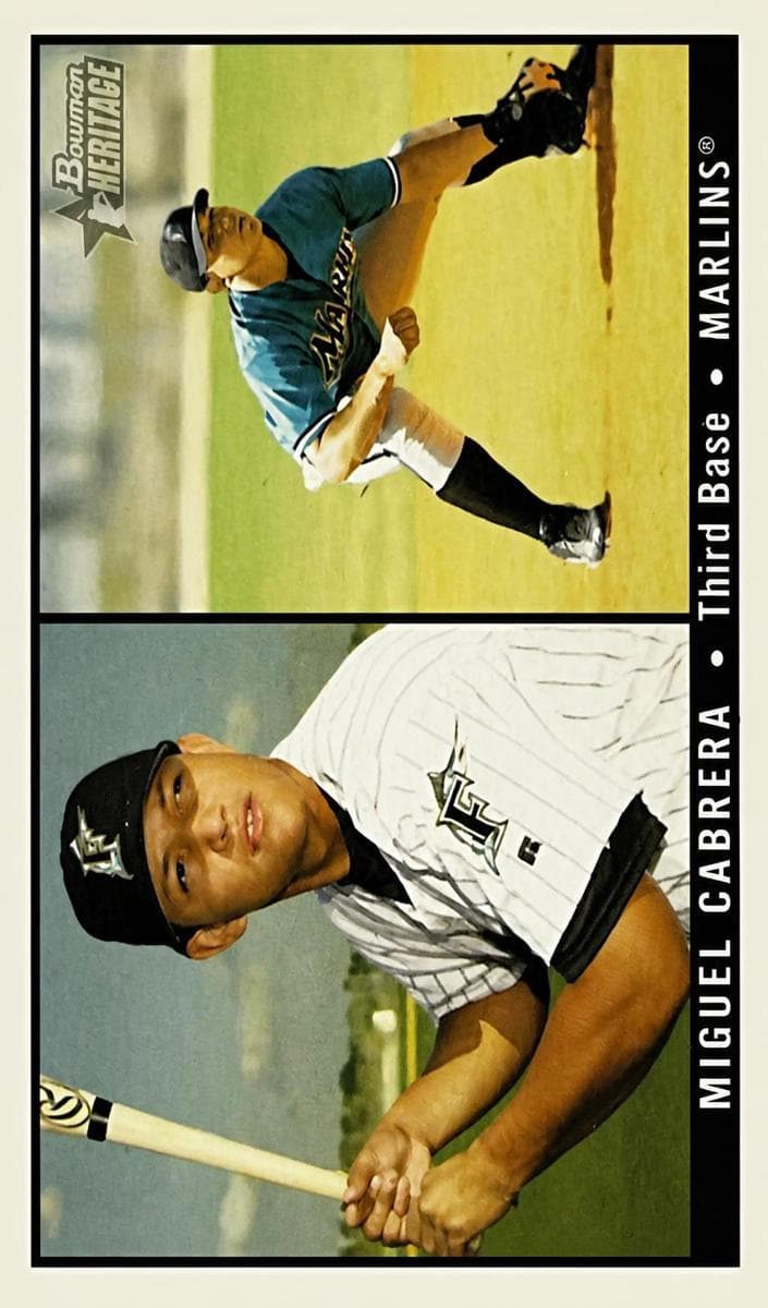 Miguel Cabrera 2003 bowman Bowman Heritage