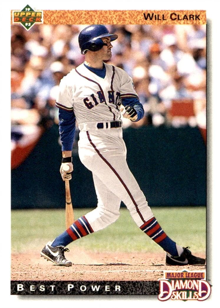 Will Clark 1992 upper-deck Upper Deck