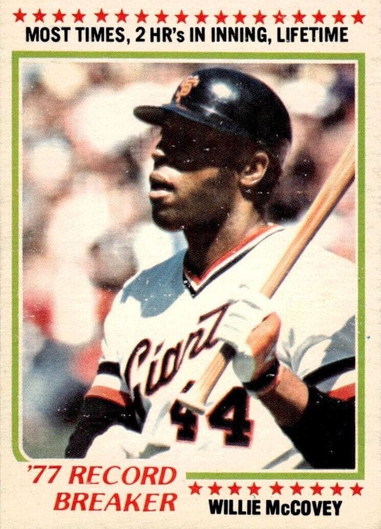 Willie McCovey 1978 topps O-Pee-Chee