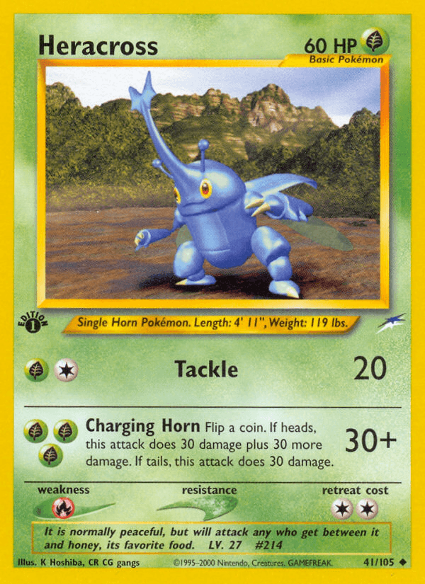 Heracross 2002 Pokemon Neo Destiny