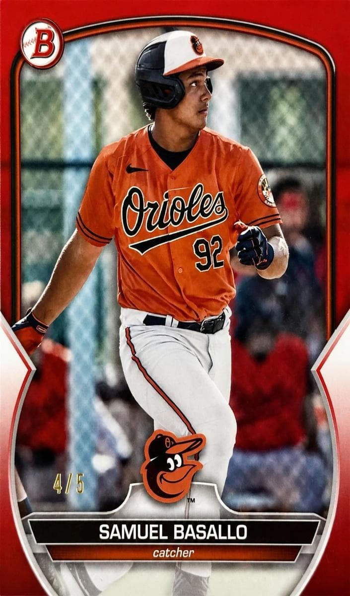 Samuel Basallo 2023 bowman Bowman Draft