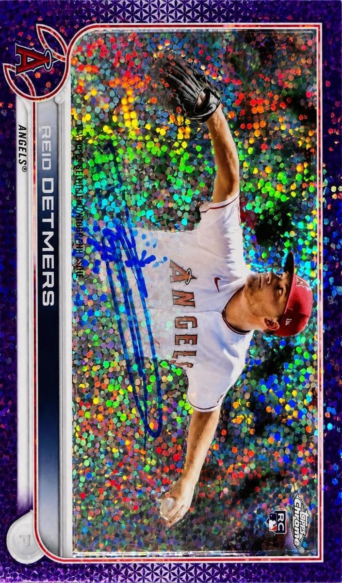 Reid Detmers 2022 topps Topps Chrome Rookie Auto example 1