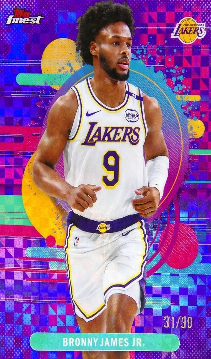 Bronny James Jr. 2025 topps Topps Finest