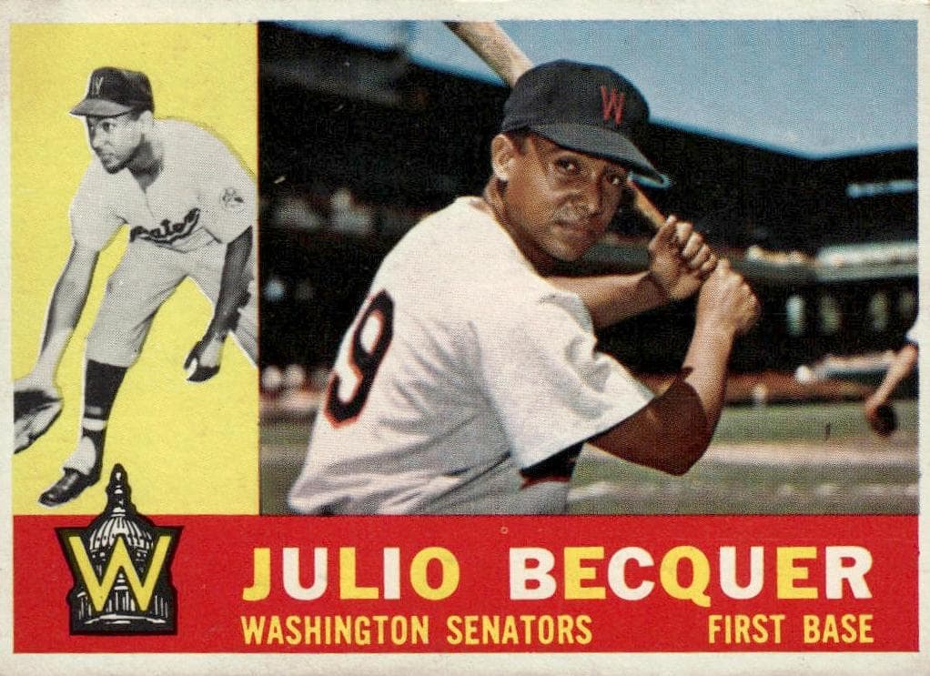 Julio Becquer 1960 topps Topps