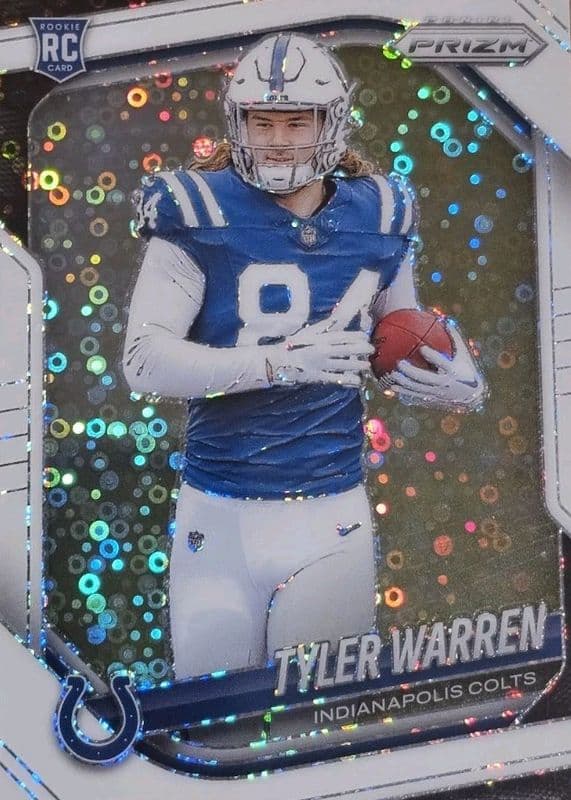 Tyler Warren 2025 panini Prizm Blue Ice