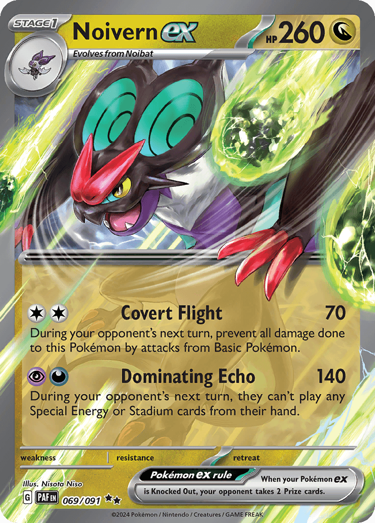 Noivern Ex 2024 Pokemon Paldean Fates