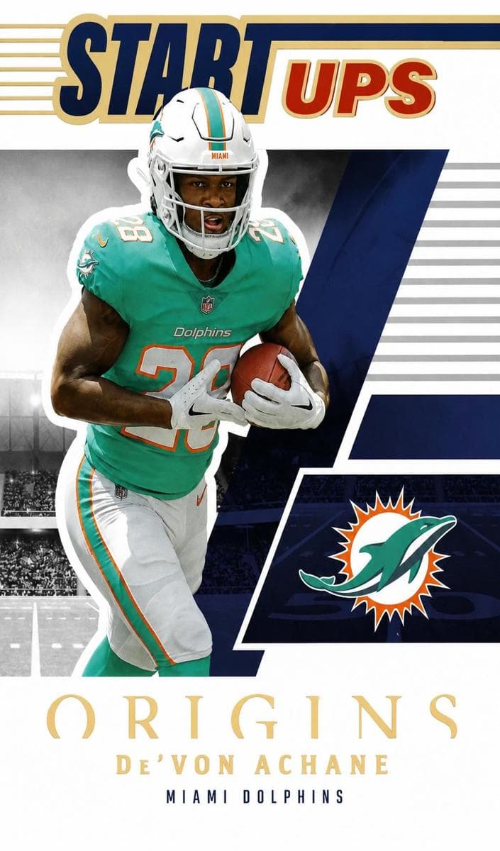 De'Von Achane 2023 panini