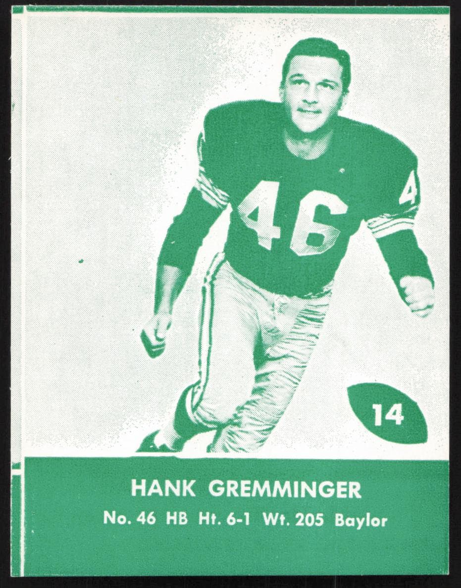Hank Gremminger 1961 unknown
