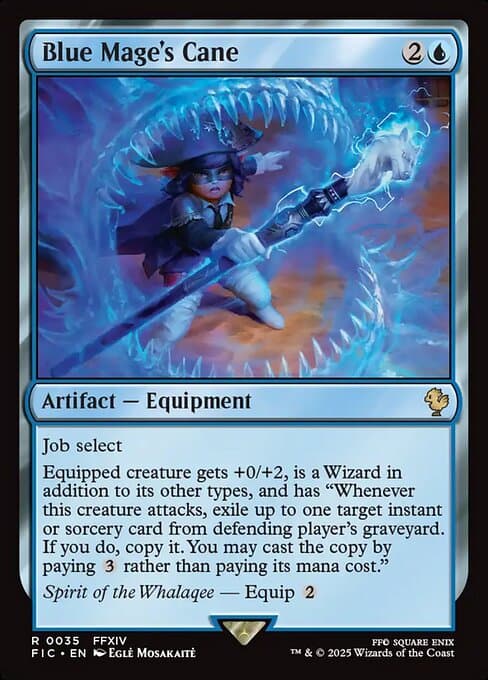 Blue Mage's Cane 2025 Magic: The Gathering Final Fantasy Commander Extended Art