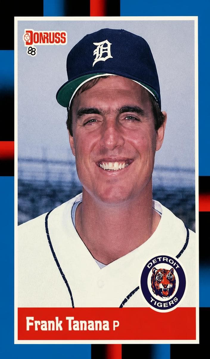Frank Tanana 1988 panini Donruss
