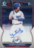Yeiner Fernandez trading card