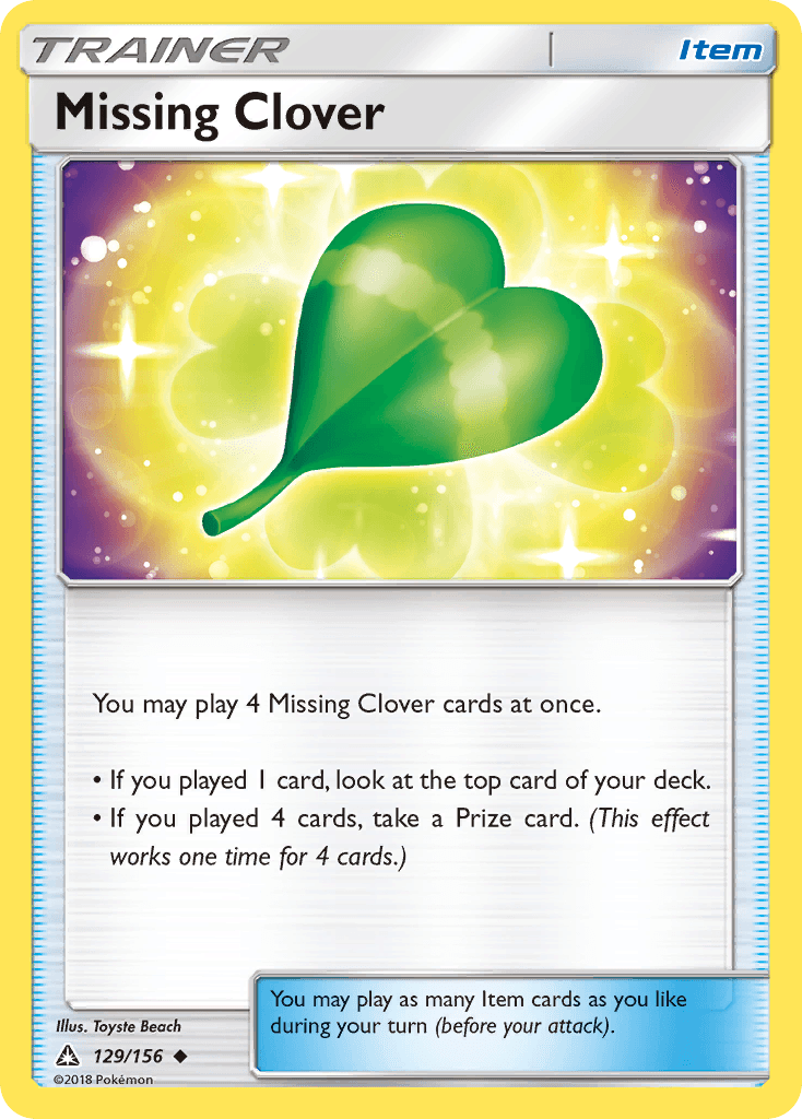 Missing Clover 2018 Pokemon Ultra Prism