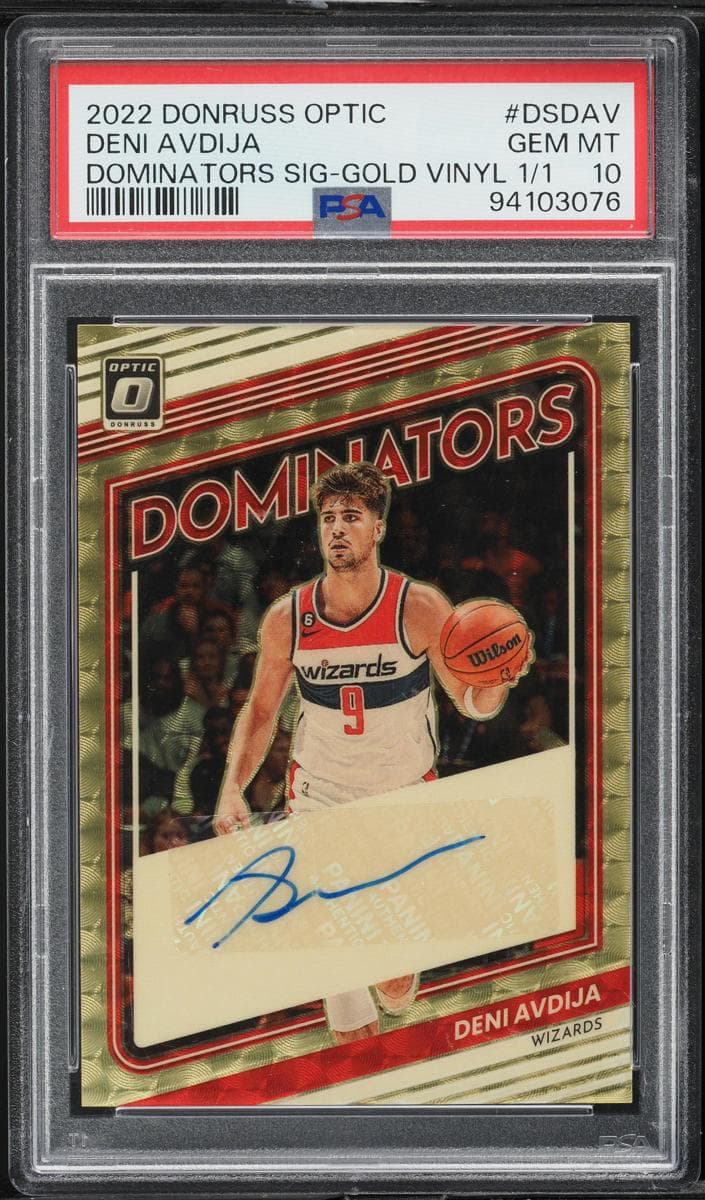 Deni Avdija 2022 panini Donruss Optic