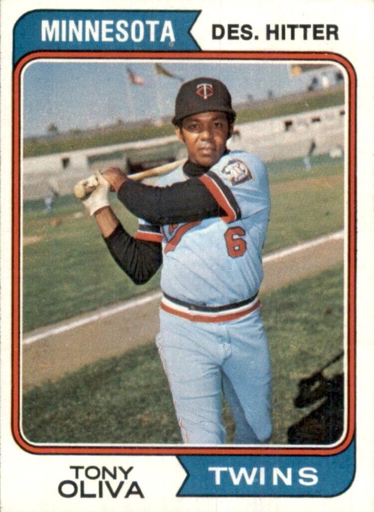 Tony Oliva 1974 topps