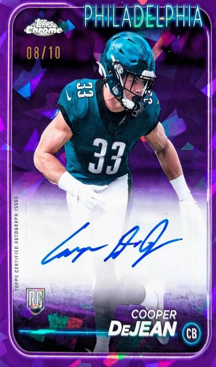 Cooper DeJean 2024 topps Topps Chrome Sapphire Edition
