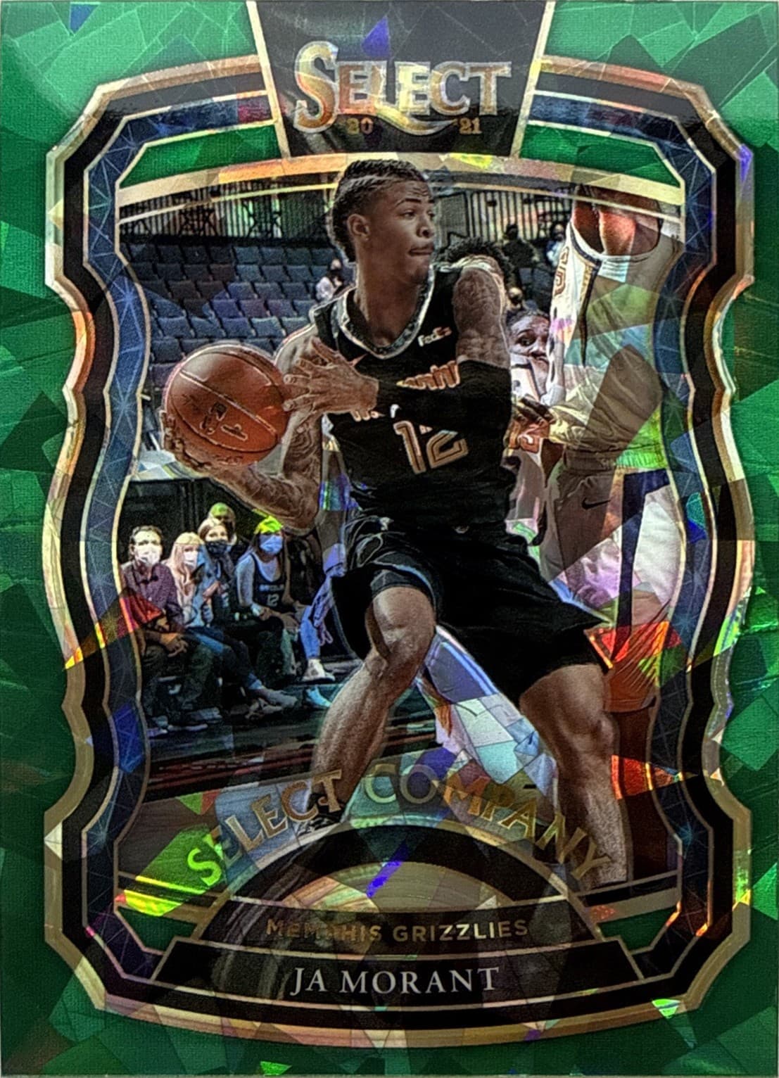 -21 Basketball JA MORANT SELEC 2020 Panini Select 2020 Panini Select green