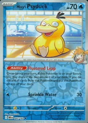 Misty's Psyduck trading card