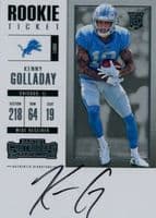 Kenny Golladay 2017 panini Contenders Rookie Ticket Auto