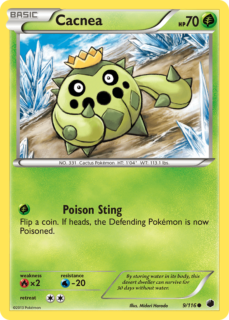 Cacnea 2013 Pokemon Plasma Freeze