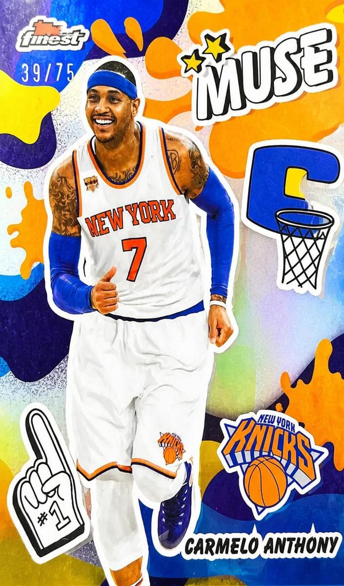 Carmelo Anthony 2025 topps Topps Finest