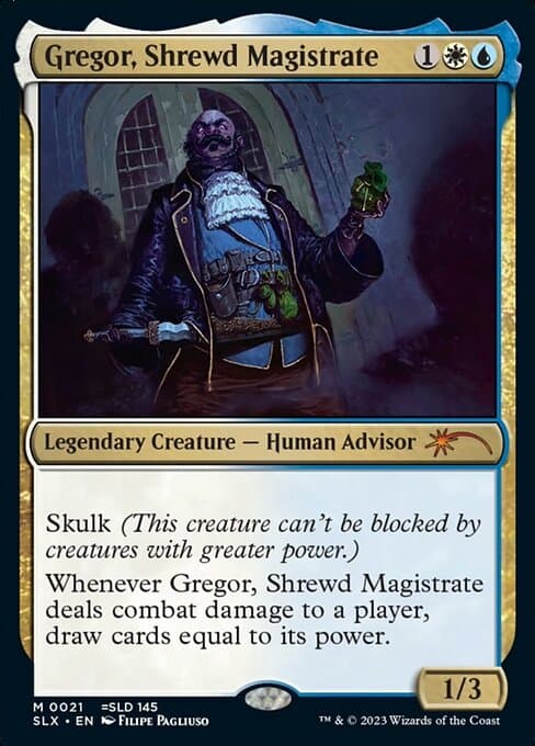 Gregor, Shrewd Magistrate 2022 Magic: The Gathering