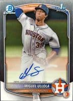 Miguel Ullola 2025 bowman Bowman Chrome Prospect Auto - Gold Shimmer Refractor (1st)