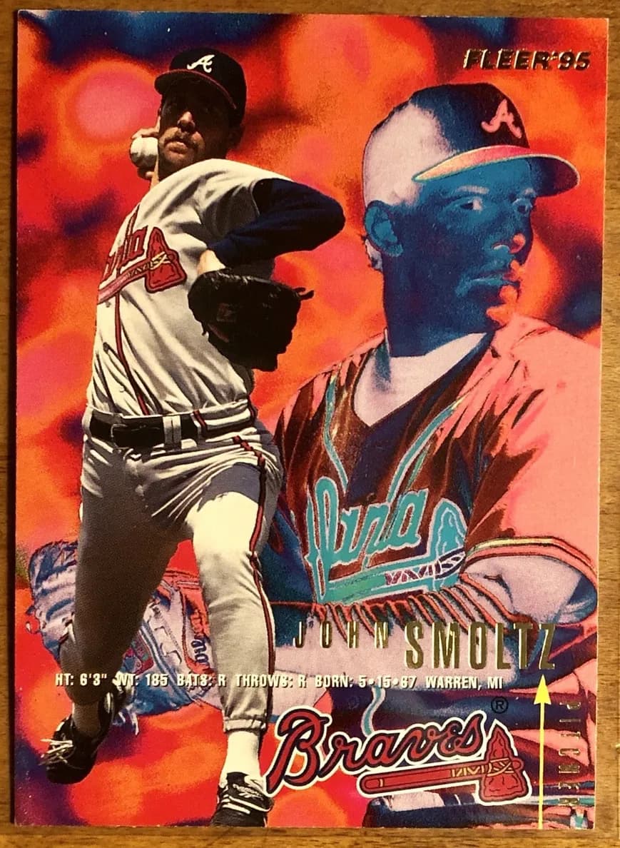 John Smoltz 1995 fleer Fleer