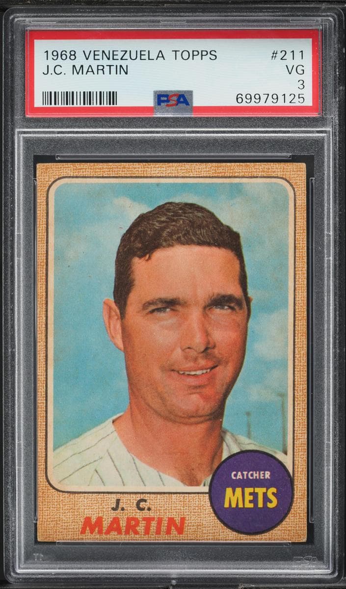 J.C. Martin 1968 topps Topps Venezuelan