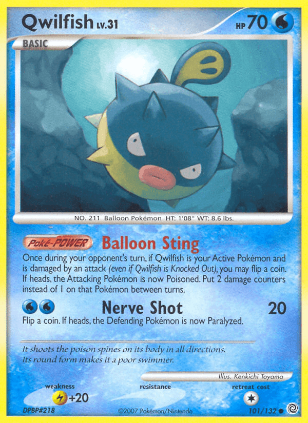 Qwilfish 2007 Pokemon Secret Wonders