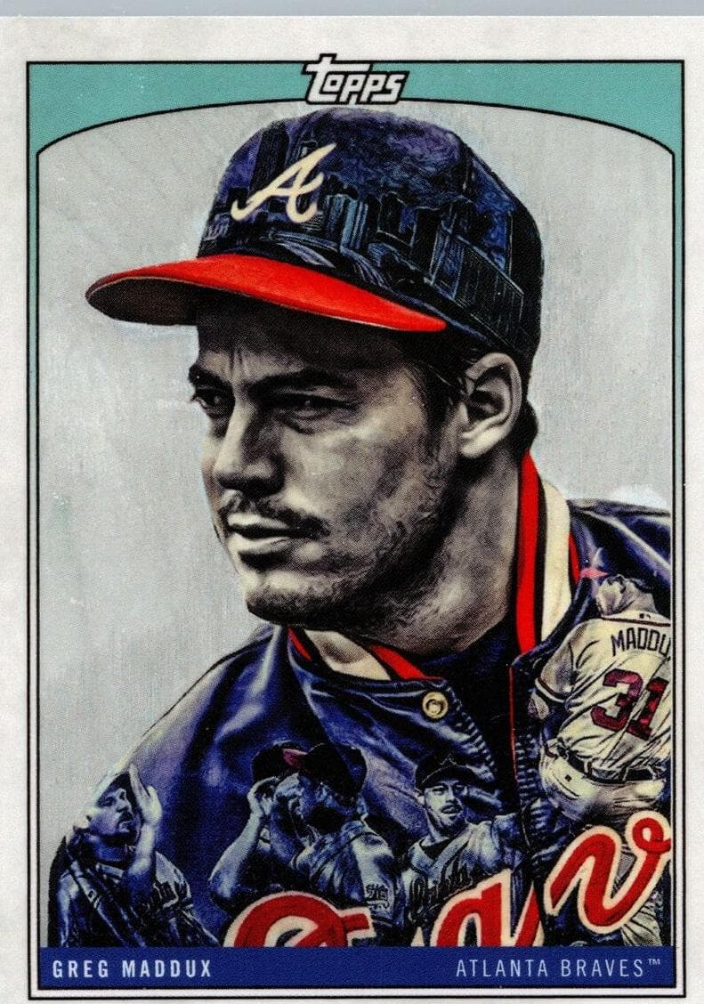 Greg Maddux 2022 topps X Lauren Taylor