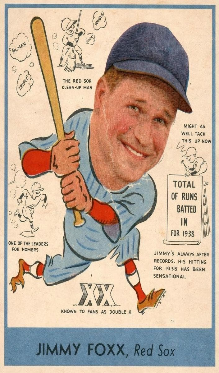 Jimmie Foxx 1938 unknown Goudey Heads-Up