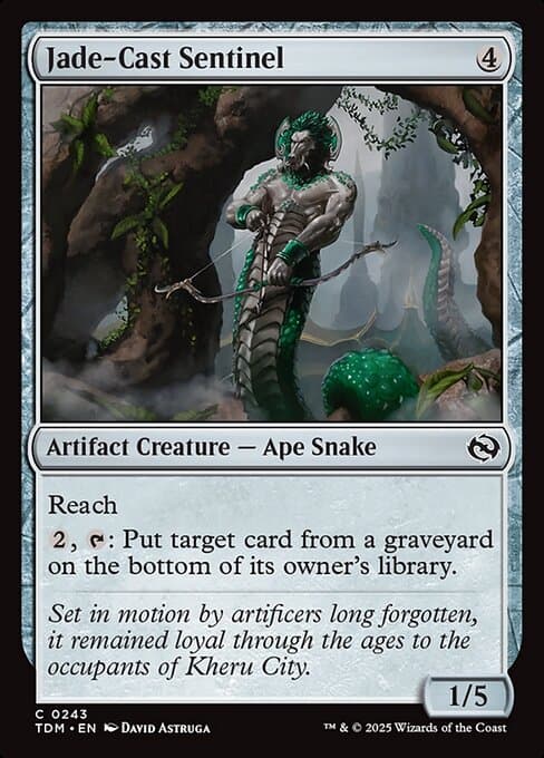 Jade-Cast Sentinel 2025 Magic: The Gathering Tarkir: Dragonstorm