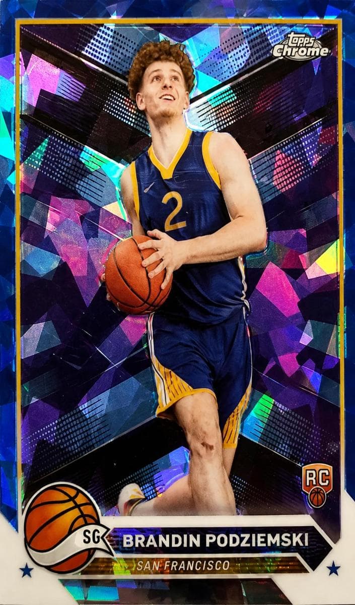 Brandin Podziemski 2023 topps Topps Chrome Sapphire Edition