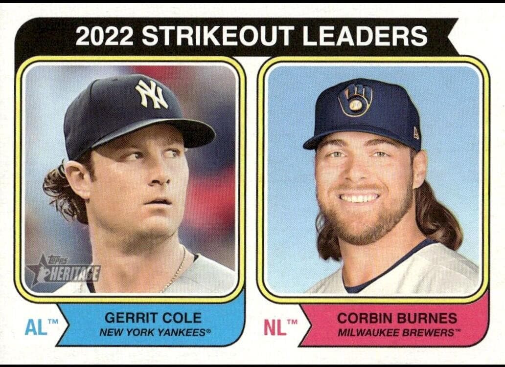 2022 Strikeout Leaders (Gerrit Cole / Corbin Burnes) #207