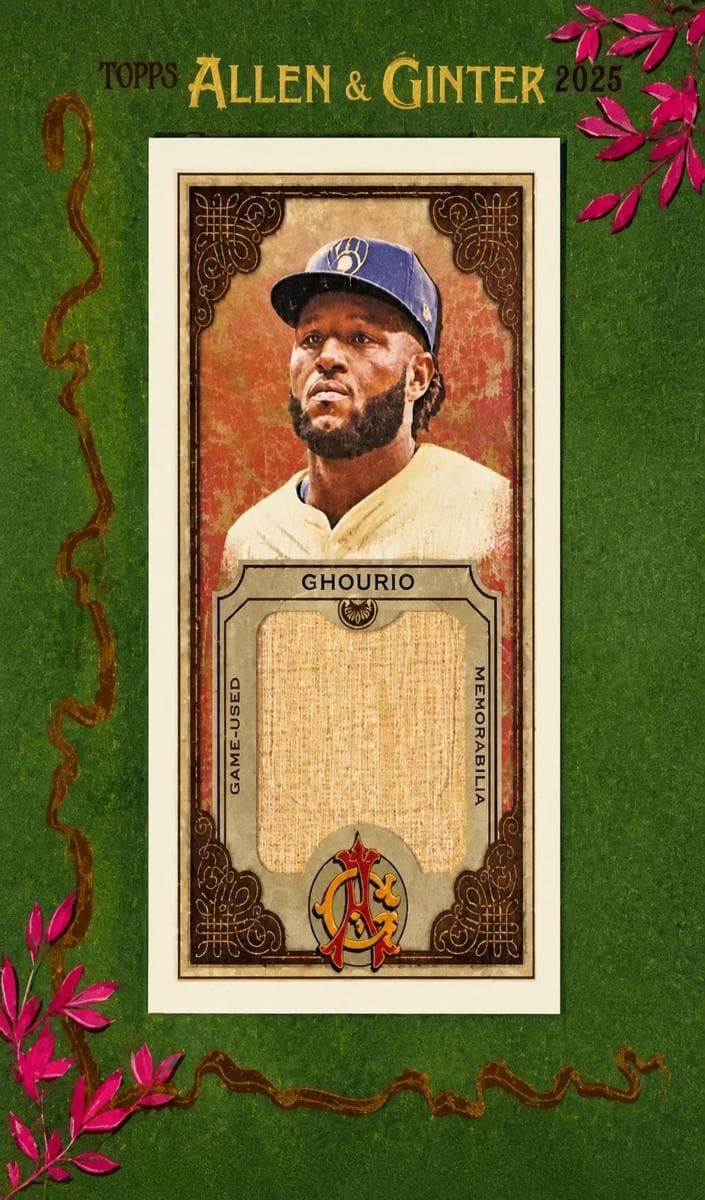 Jackson Chourio 2025 topps Allen & Ginter