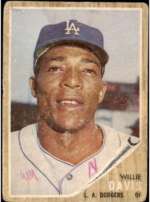 Willie Davis 1962 topps