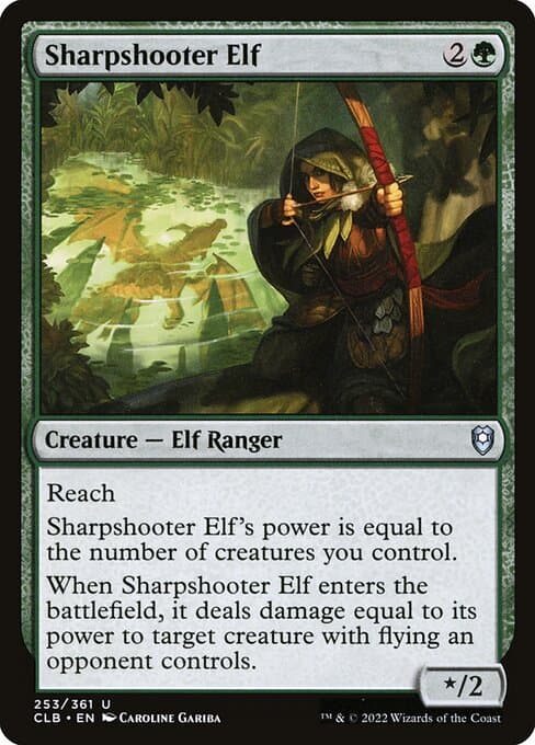 Sharpshooter Elf 2022 Magic: The Gathering Commander Legends: Battle for Baldur's Gate